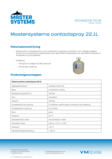 Mastersystems contactspray 22,1L - TF